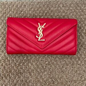 Red Quilted Wallet NEW